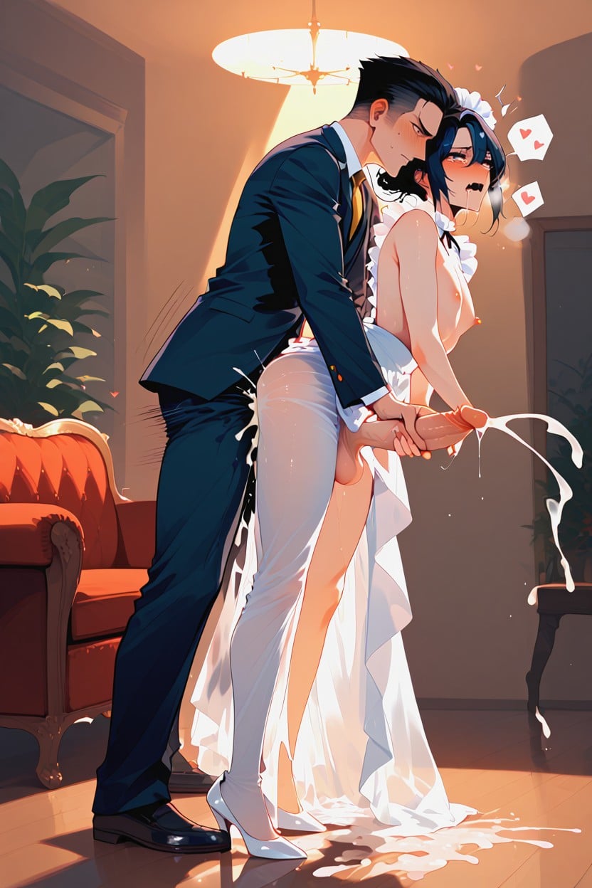 Teary Eyes, Blushed, Shaking AI Gay Porn