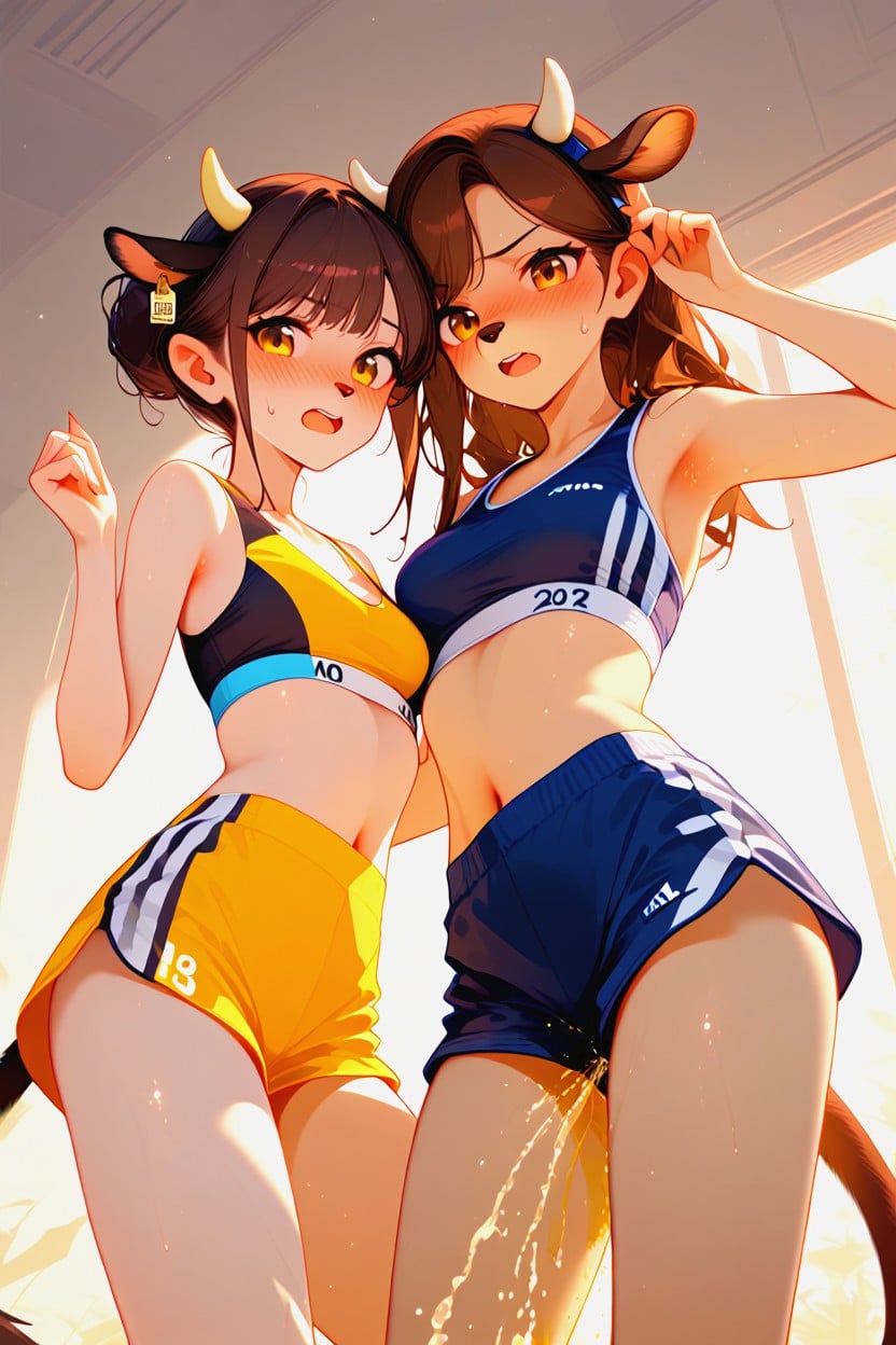 Skinny, Cow, Extremely Embarrassed Furry AI Porn