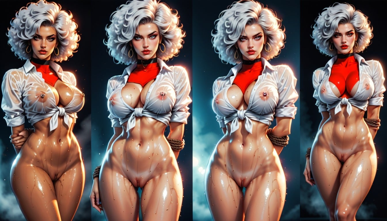 Hard Nipples, Hdr, Up-turned Tits AI Porn