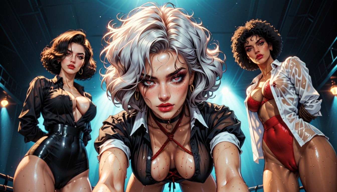 Open Clothes, Model, Sweet AI Porn