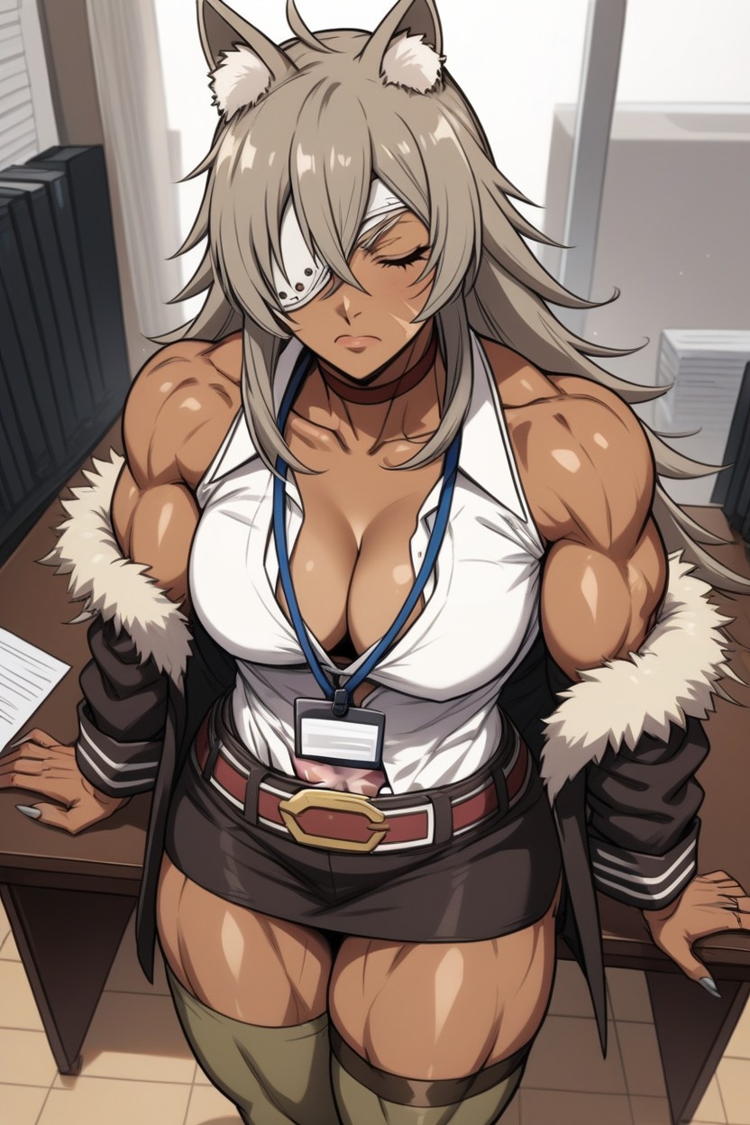 Long Sharp Grey Nails, Small Ass, 25+ Hentai AI Porn