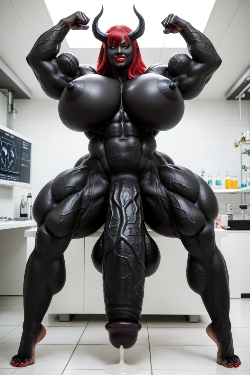 Hyper Black Cock Growth, She Venom, Vagina Shemale AI Porn