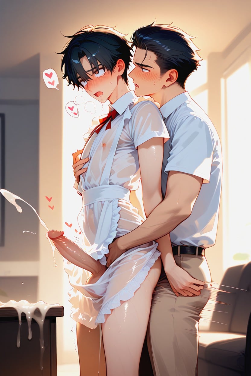 Legs Spread, Drooling Cum, Intense Orgasm AI Gay Porn