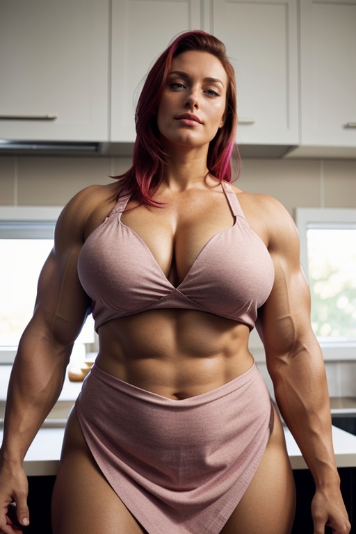Arms On Hips, Natural Breast, Hourglass Figure AI Porn
