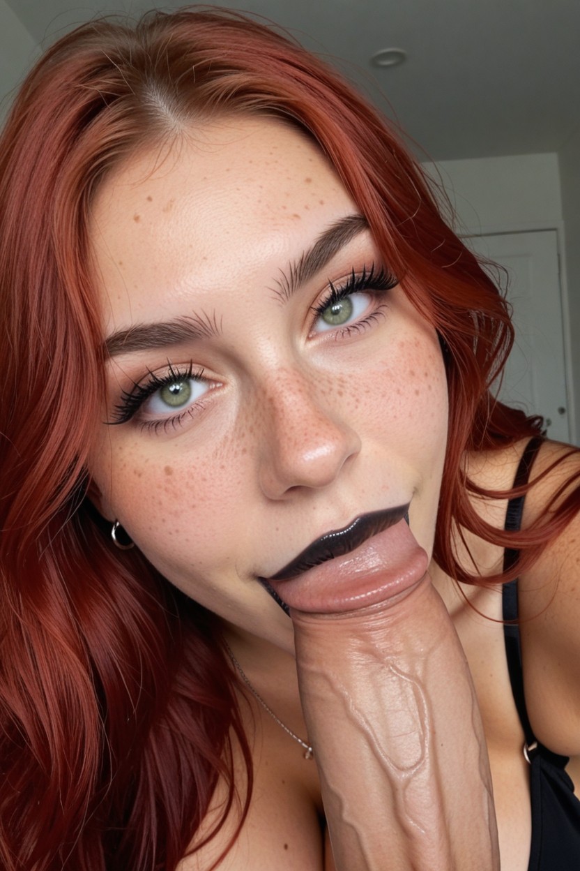Freckles, Erect Nipples, Big Ass AI Porn
