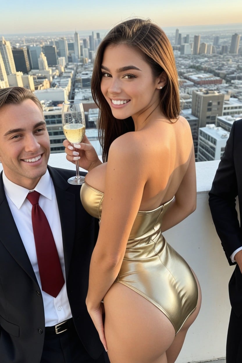 Modern, View Over Shoulder, Cute AI Porn