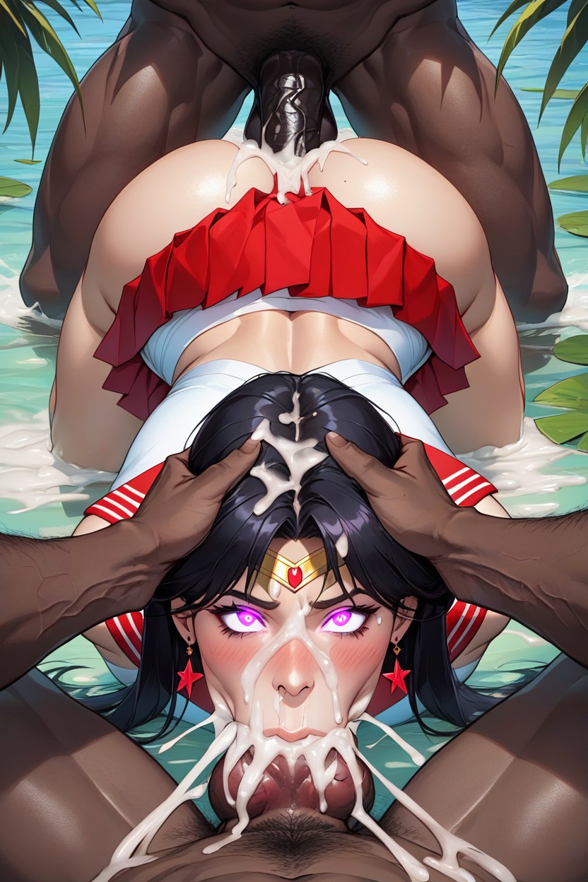 Holding Head Down, Lake, Pov Blowjob AI Porn