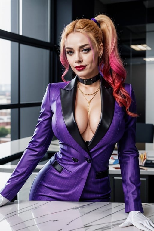 Leaning Back With Arms Crossed Defiantly, A Mischievous Glint In Her Eye, One Foot Planted Firmly Forward AI Porn