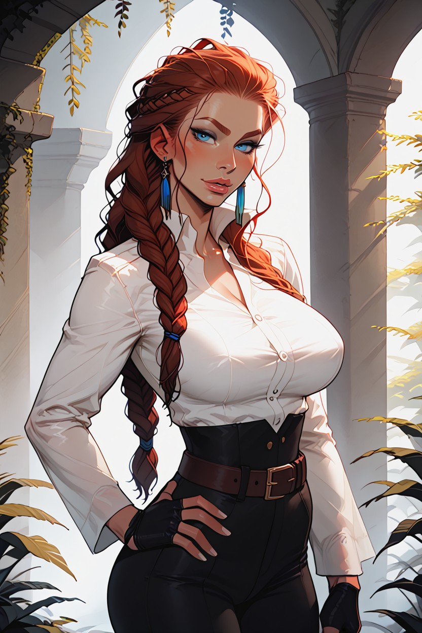 Slicked, Huge Breasts, Pencil Waist Hentai AI Porn