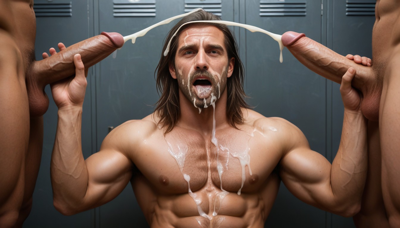 Cum Spraying Everywhere, Covered In Cum, Harem AI Gay Porn