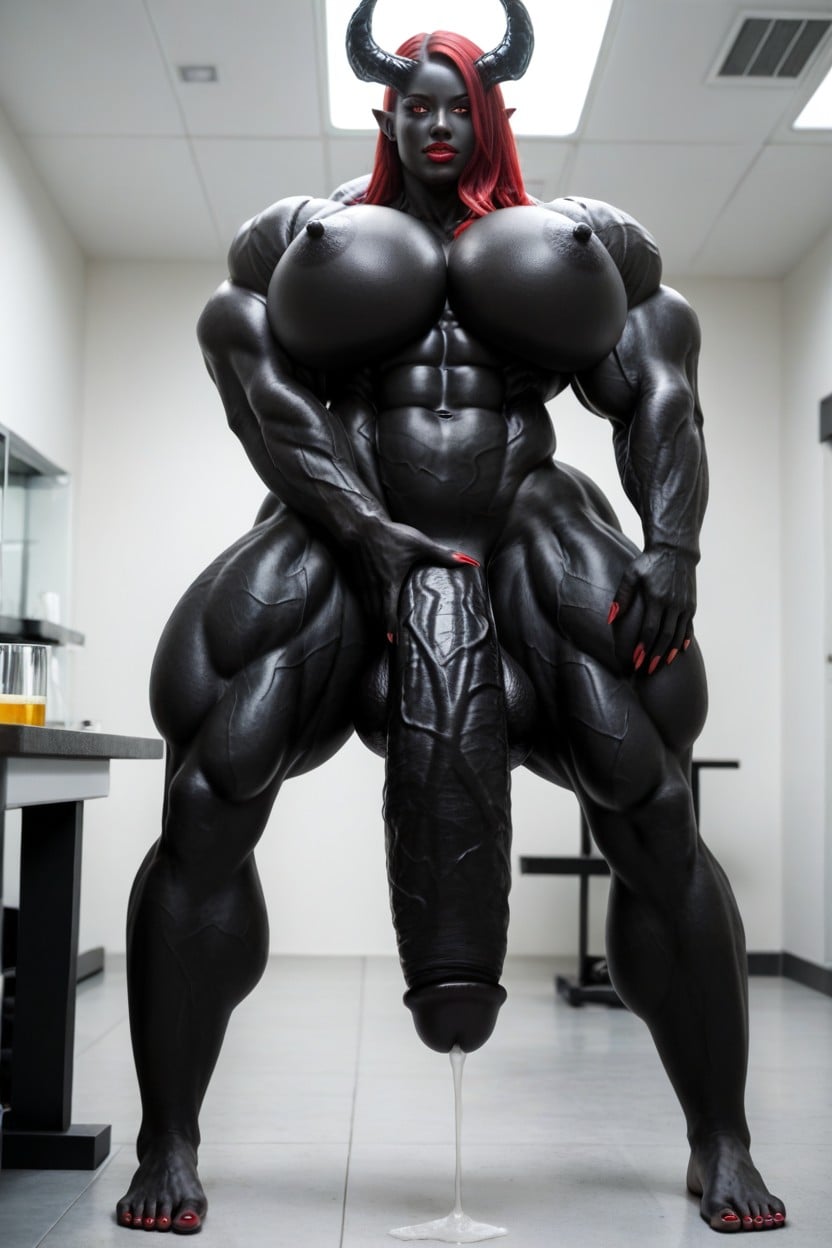 Big Claws, Hyper Muscular, Red Hair Porno shemale IA
