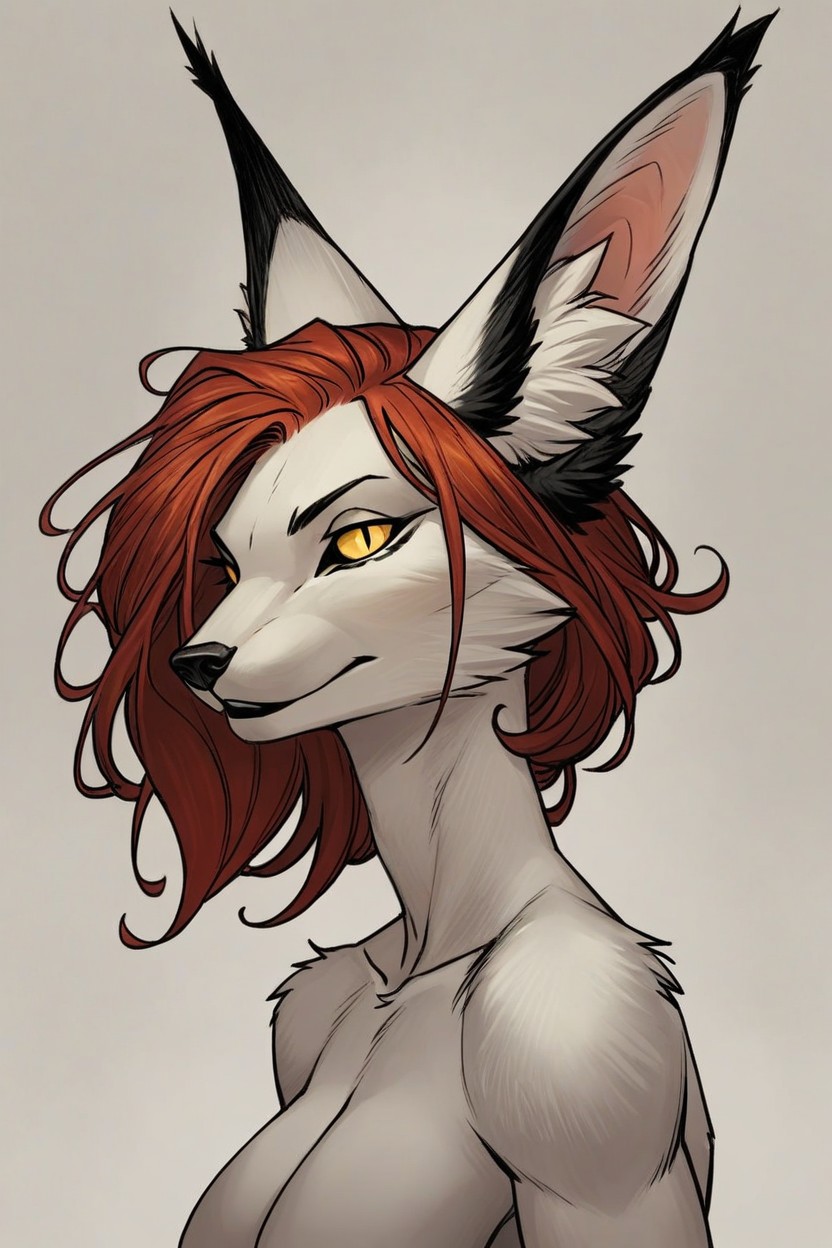 Naked, Red Hair, 18+ Furry IA