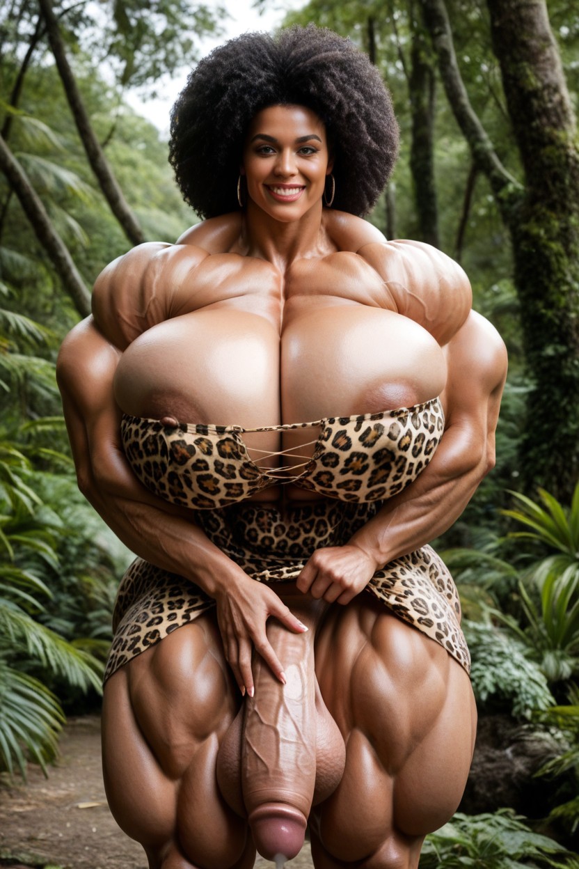 Dripping Cum, Gorgeous, Gigantic Balls Shemale AI Porn