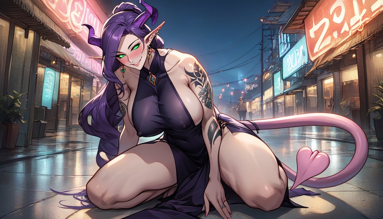 Extremely Large Breasts, Piercings, Impossibly Large Breasts AI Porn