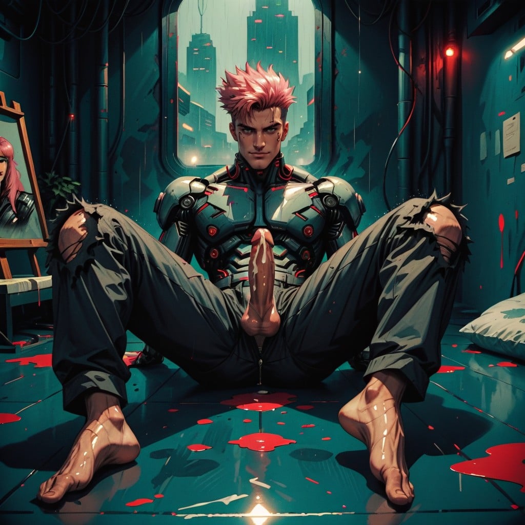 Sudada, Feliz, Well Drawn Porno gay IA