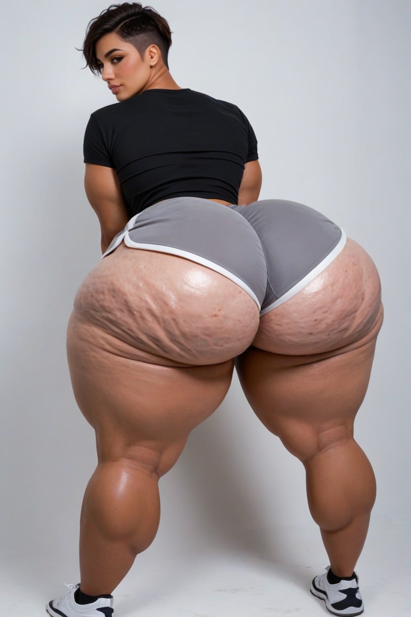 Bottom Heavy, Side View, Korean AI Porn