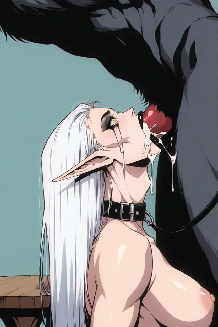 Head Back Over Table, Eyes Wide Open, Shocked Hentai AI Porn