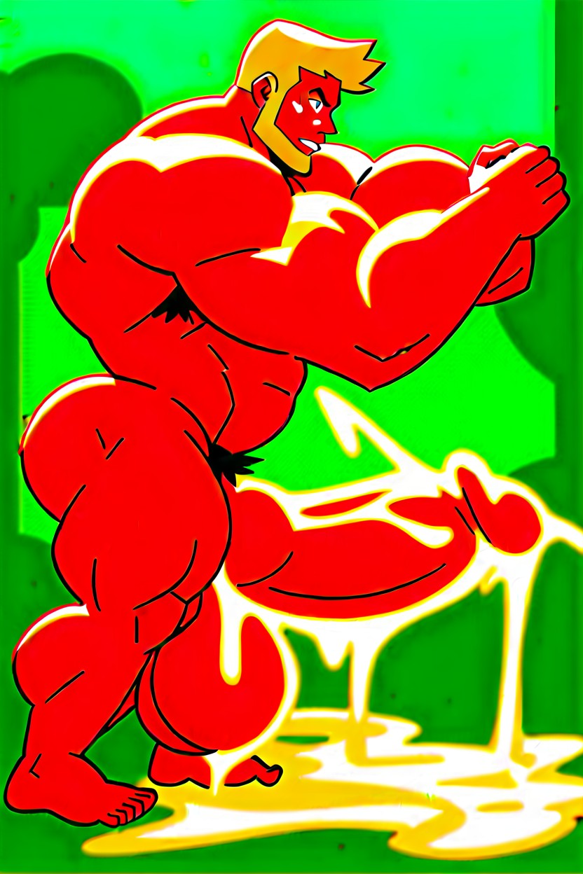 Four Arms, Blonde Armpit Hair, Messy Hair Porno gay IA
