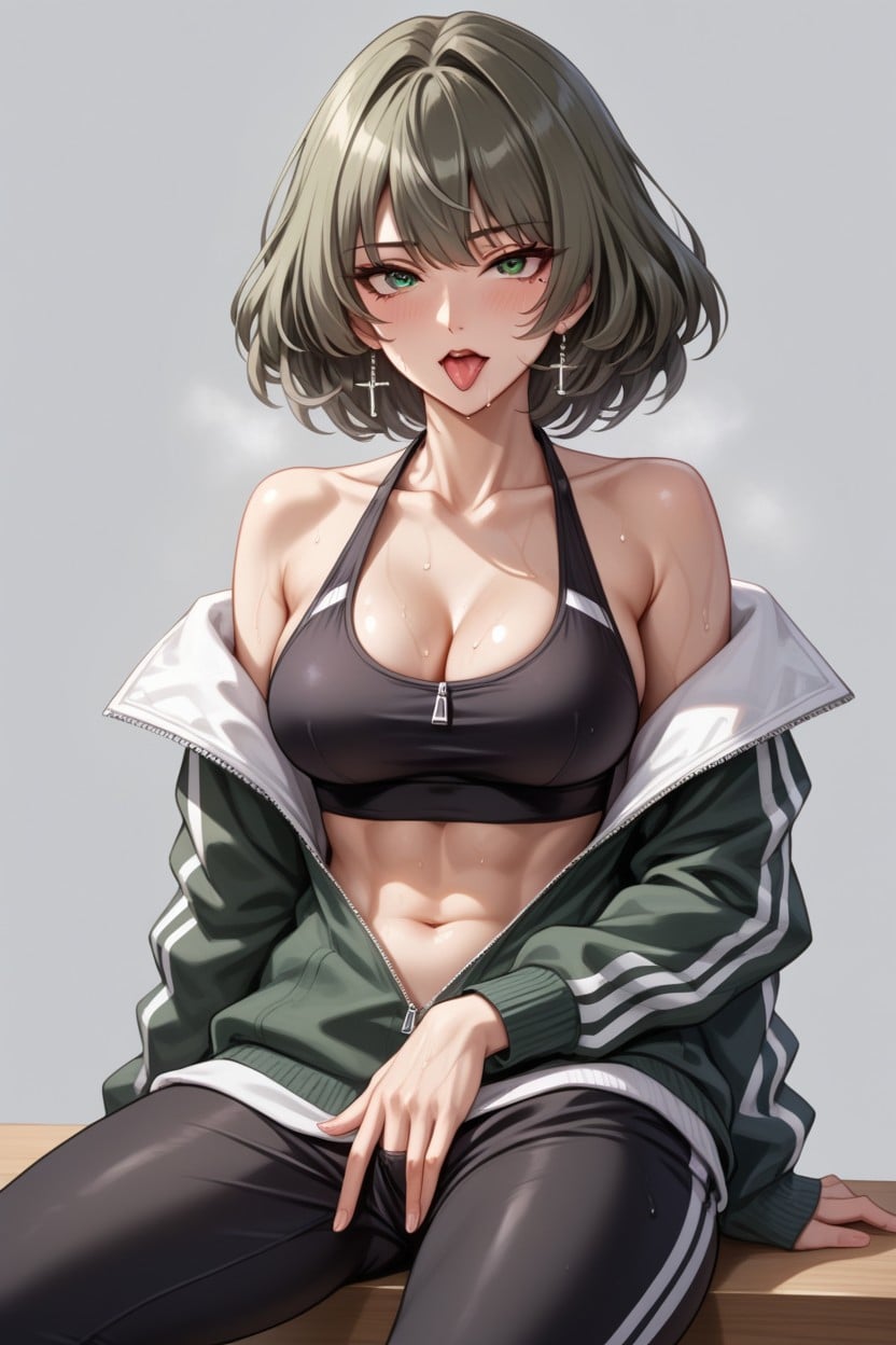Ahegao, Pechos Medianos, Pants Pulled Down Hentai IA