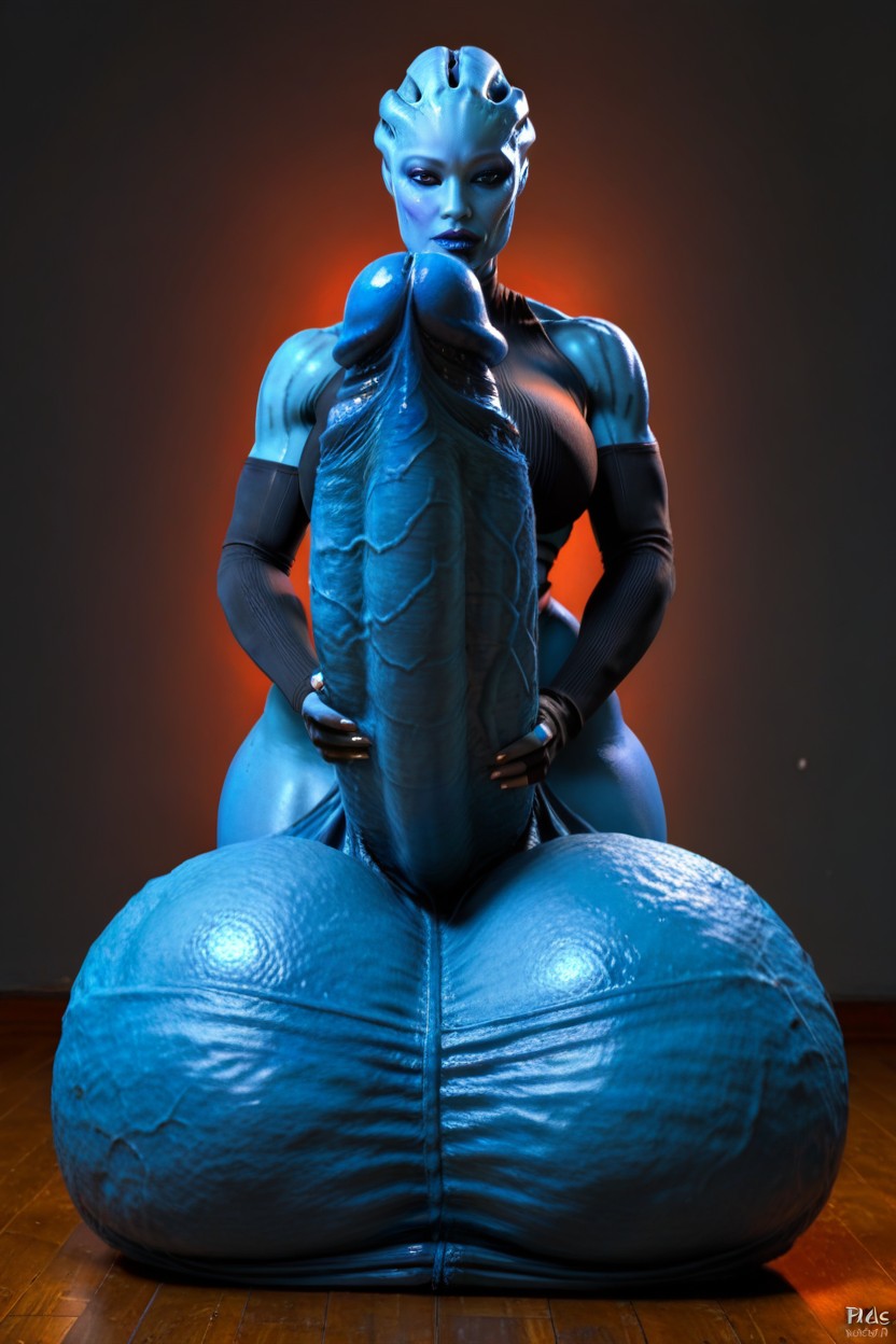 Futa Has Massive Thighs, Futuristic Spaceship Interior, Twilek Shemale AI Porn