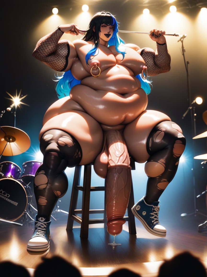 Thick Arms, Pronounced Nipples, Crossdressing Male AI Gay Porn
