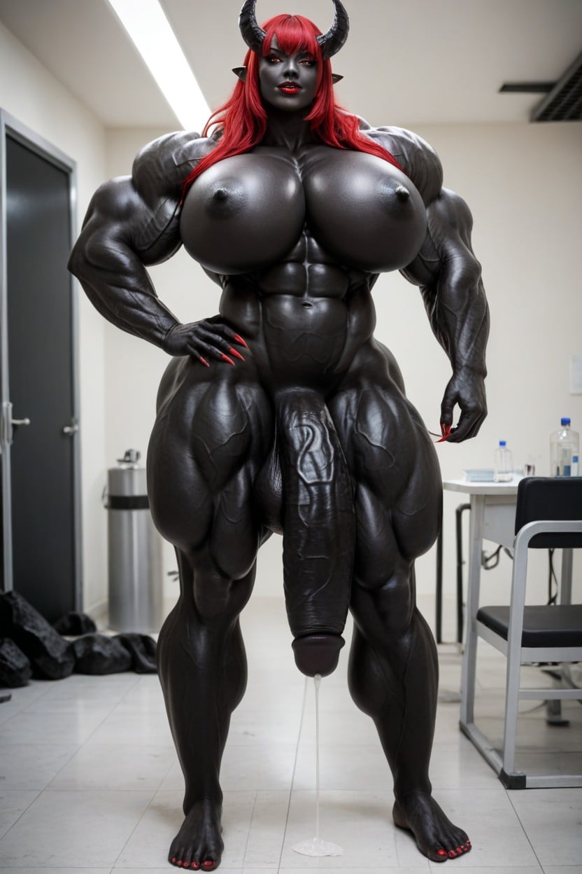 Black Cock Bigger Than Body, 25+, Gigantic Muscle Delts Shemale AI Porn