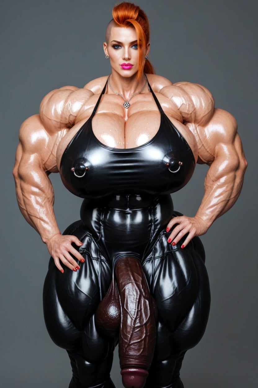 Buzzcut, Veiny, Flexed Asscheeks Shemale AI Porn