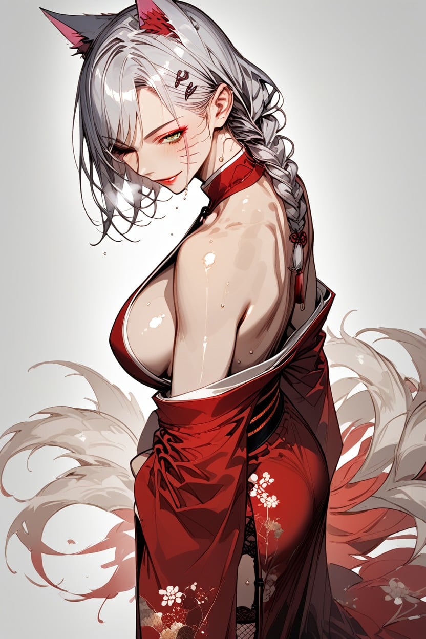 Wide Hips, Large Breasts, Ultra Details Hentai AI Porn