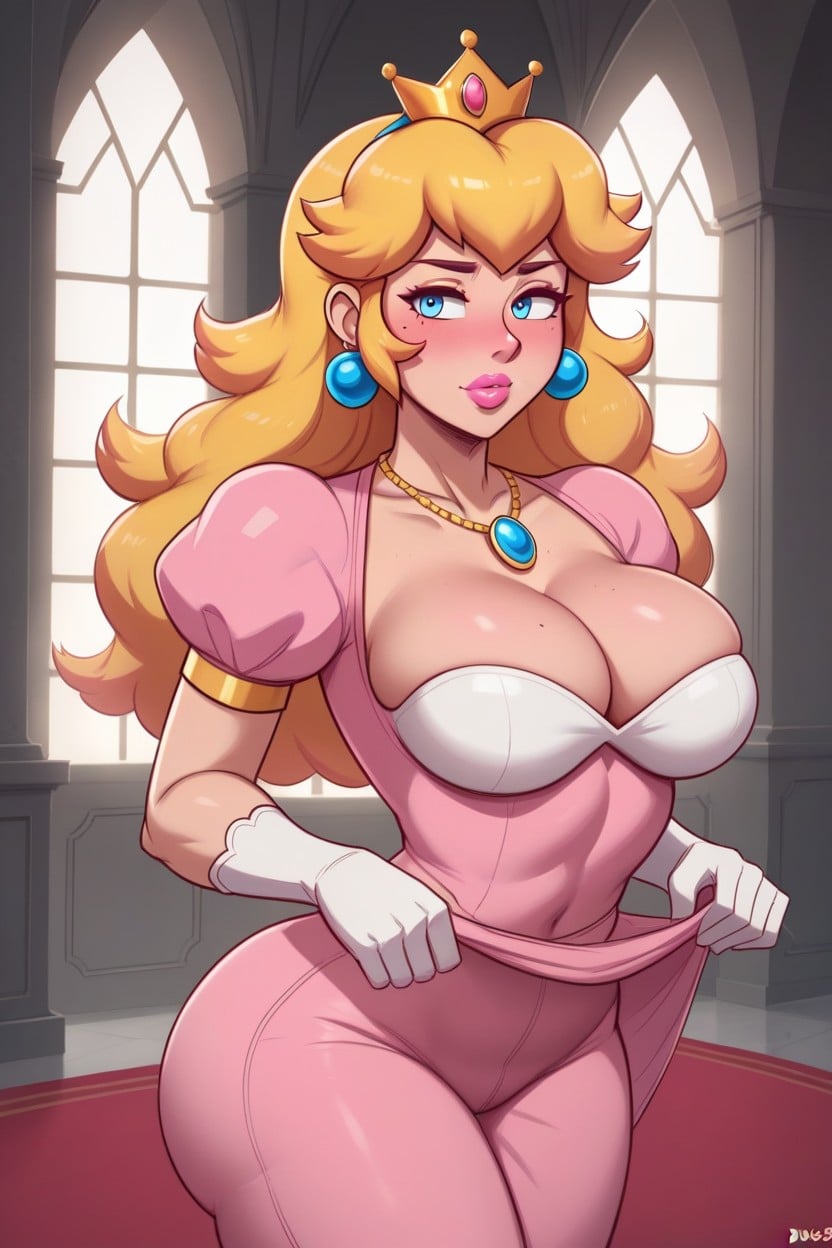 Blue Eyes, Pear Shaped Body, Dark Eyeliner Hentai AI Porn