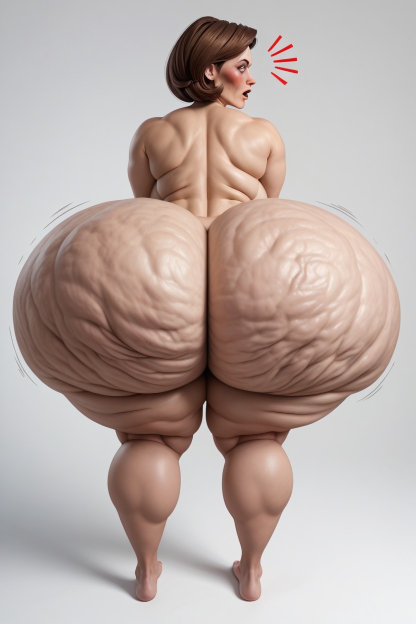 Surprise, Thick Thighs, Extremely Thick Thighs AI Porn