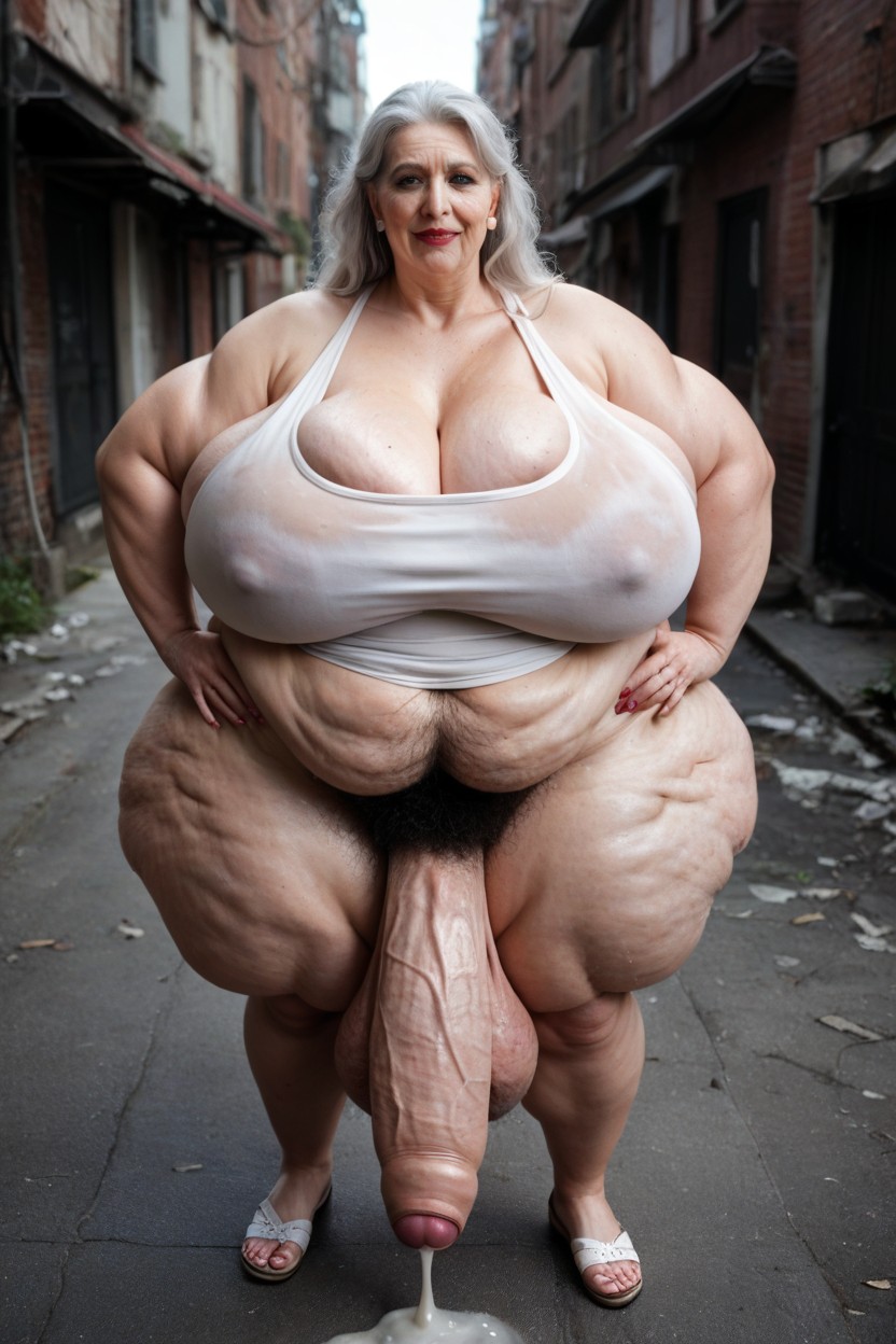 Wide Angle, Long Length, Weight Gain Hyper Obese Massive AI Porn