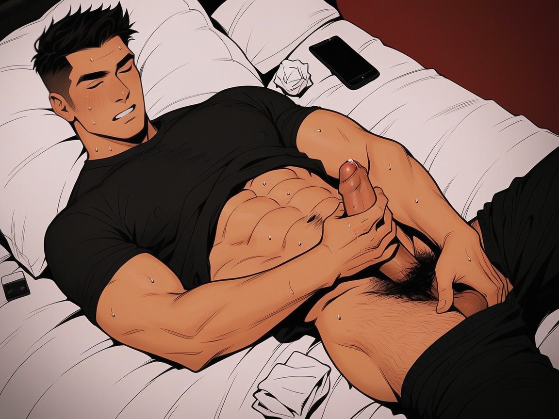 Medium, Sweat Shorts, Pubic Hair AI Gay Porn