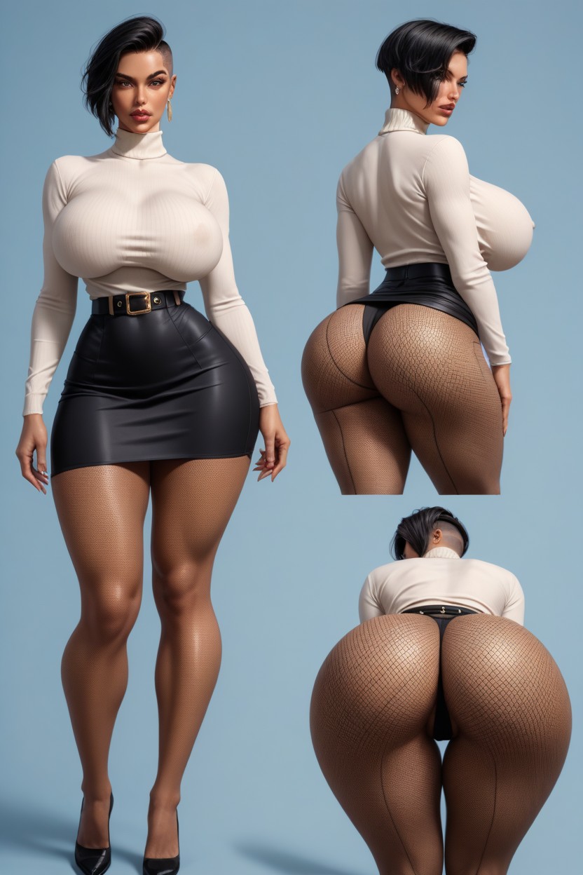 Extremely Big Tits, Extremely Bulge Ass, Extremely Beautiful AI Porn