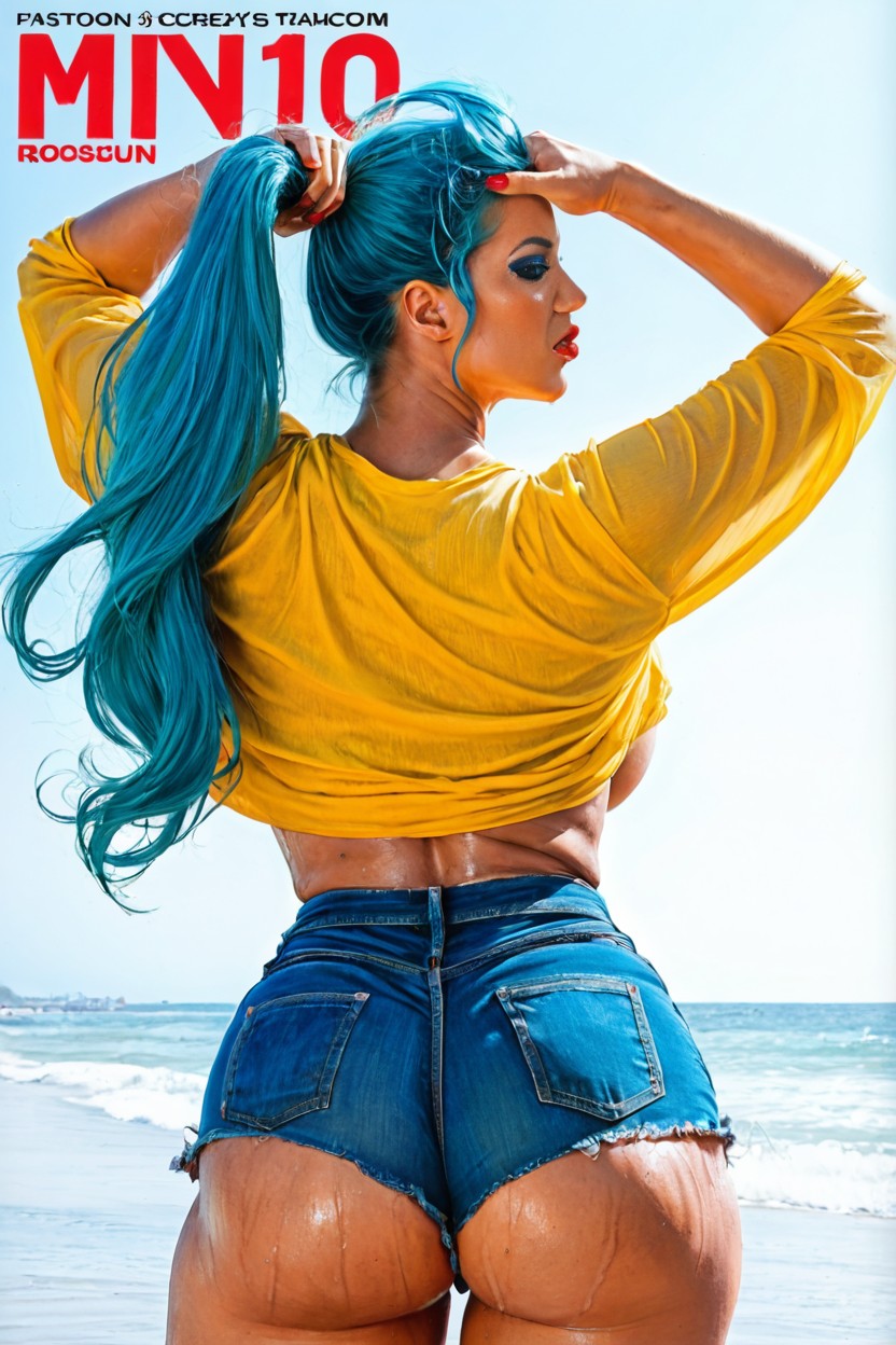 Cutesexyrobutts Art, Extremely Wide Hips, Cellulite AI Porn