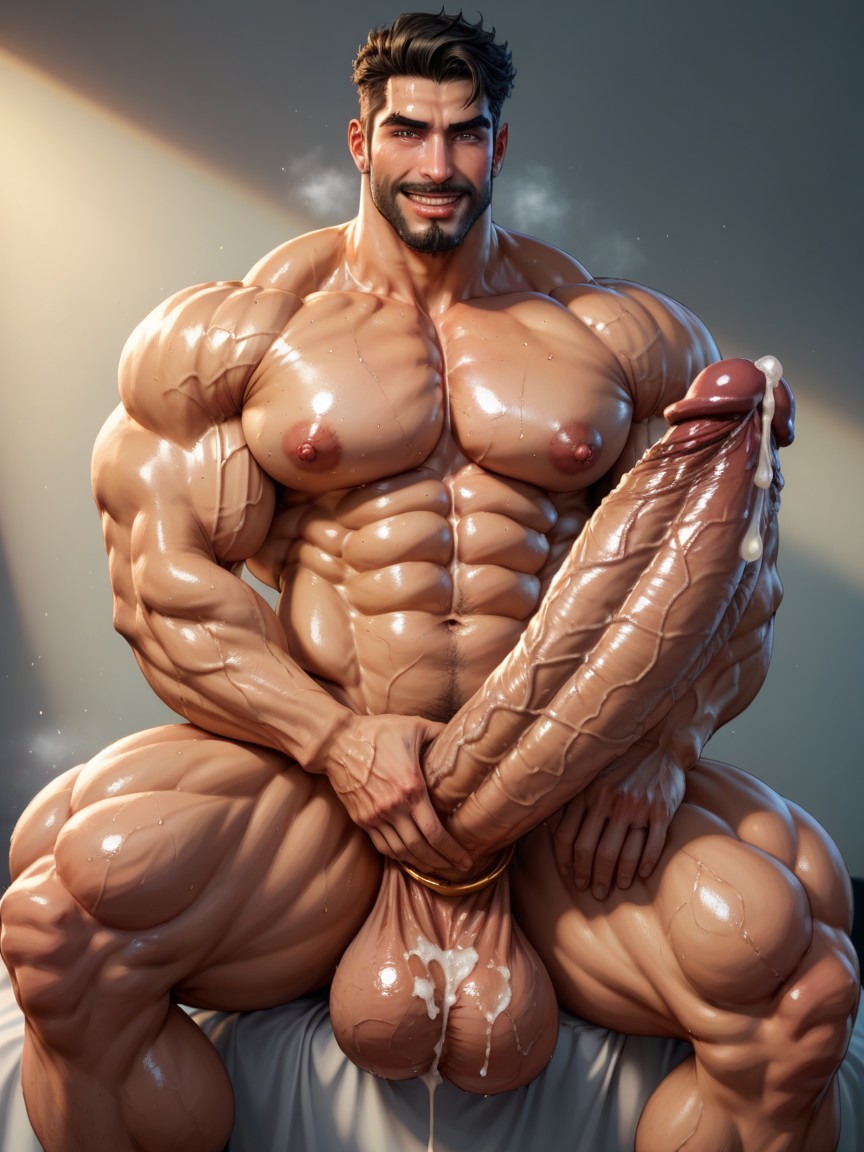 Massive Nipples, Huge Pecs, Cum AI Gay Porn