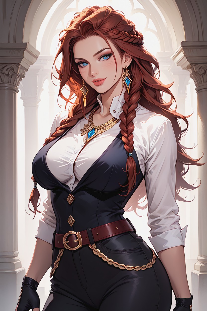 A Seductive Stunning Fantasy Sorceress, Seductive, Fat Hentai AI Porn