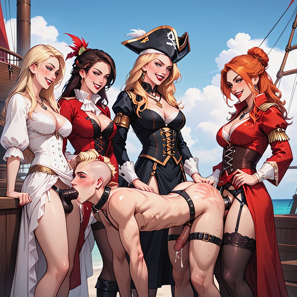 Detailed Face, Flowing, Hands On Their Hips AI Porn
