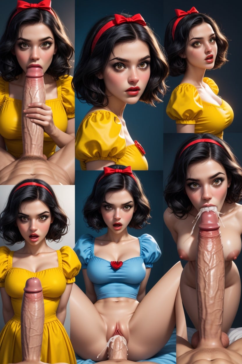 Throat Fuck, Cum In Mouth, Black Hair Hentai AI Porn