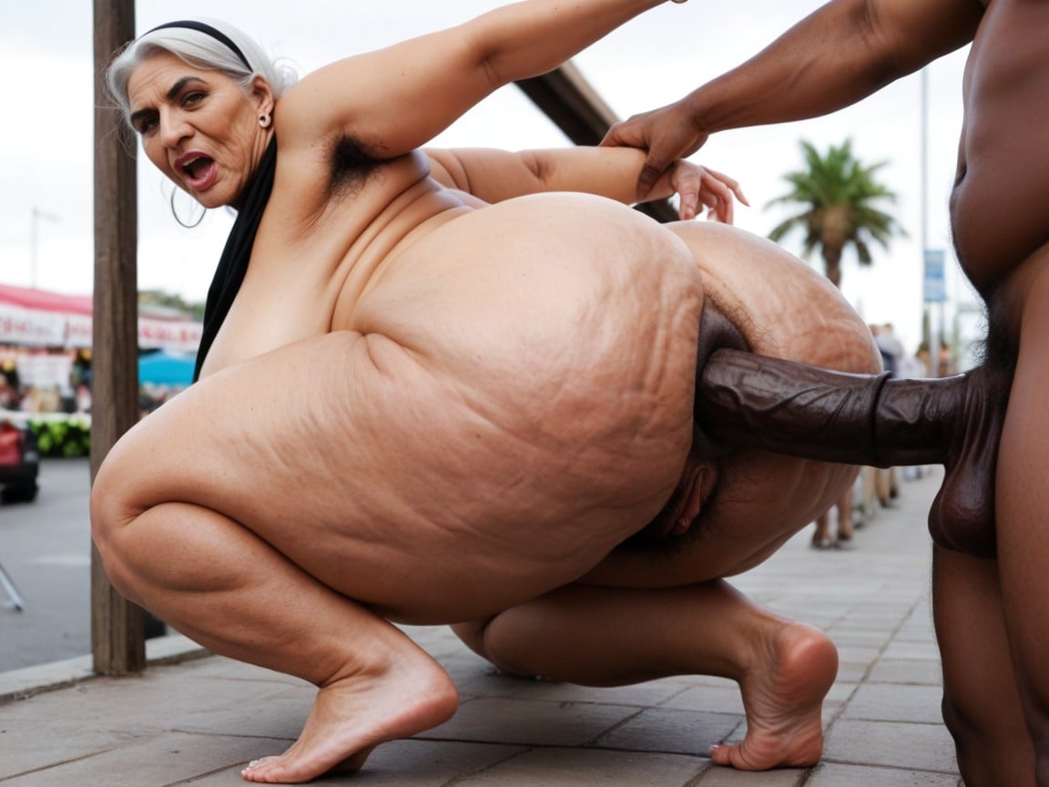 Monster Black Cock Only, Very High Cellulite All Body, Penis Pump AI Porn