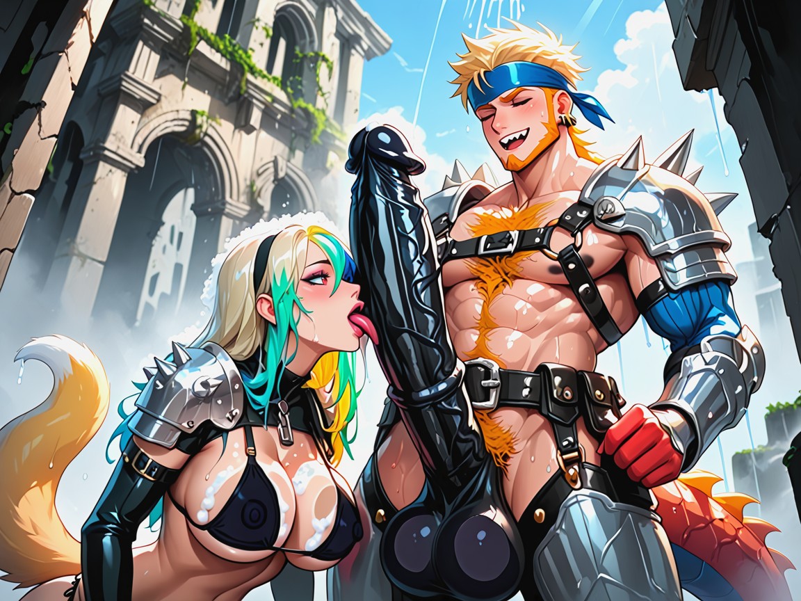 Harness, Belts, Sleeves Porno IA Hentai