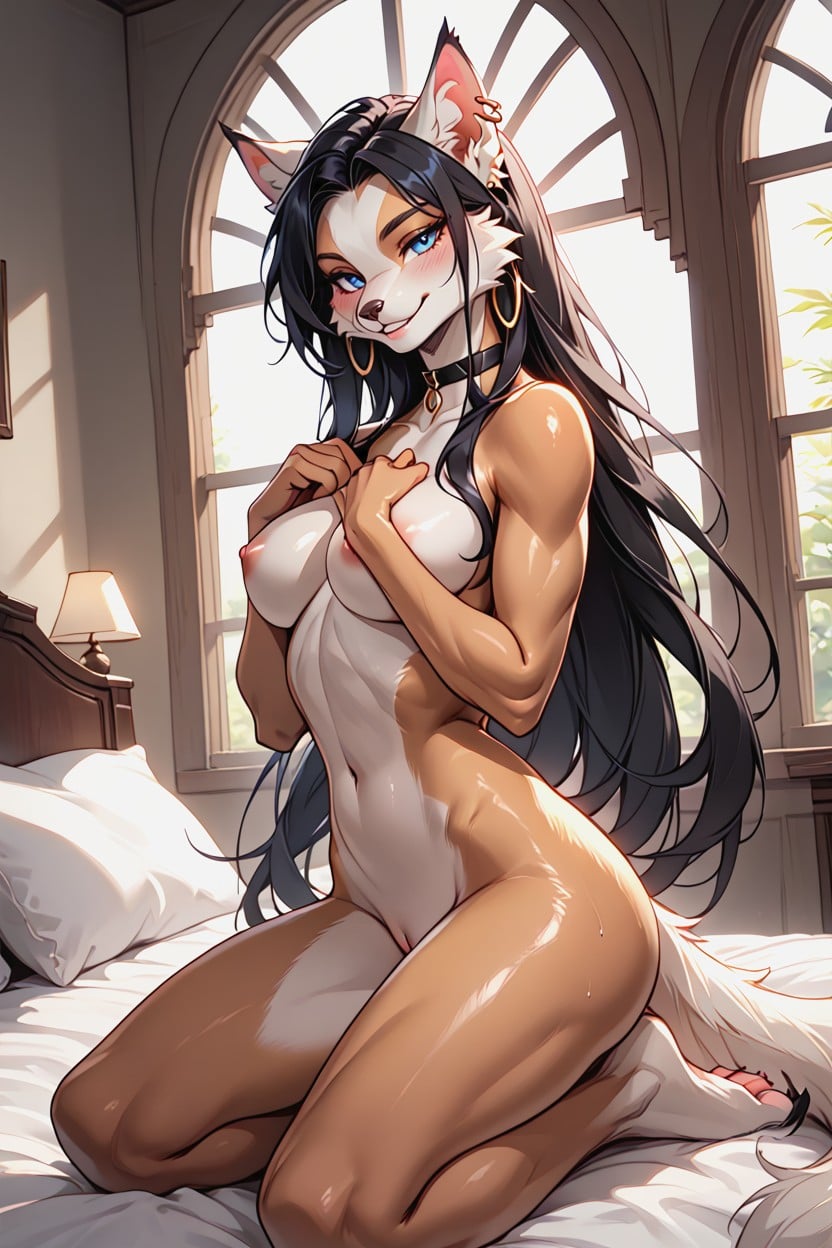 Horny, Rounded Ass, On Bed AI兽人黄片