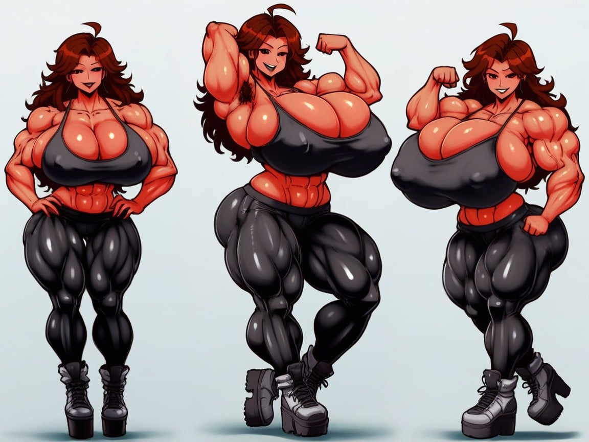 Ass Bigger Than Torso, Alpha, Huge Muscular Arms AI Porn
