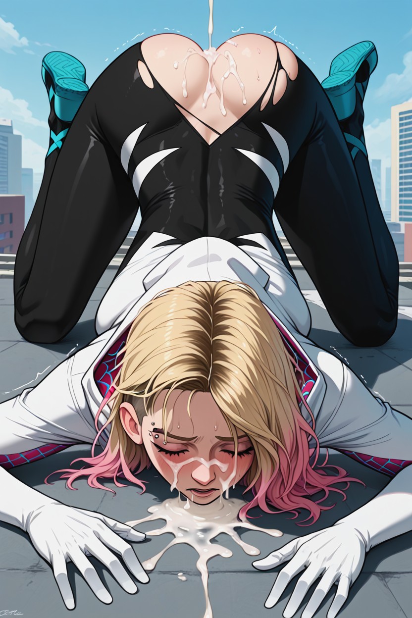 Mouth Agape, Small Breasts, 25+ Hentai AI Porn