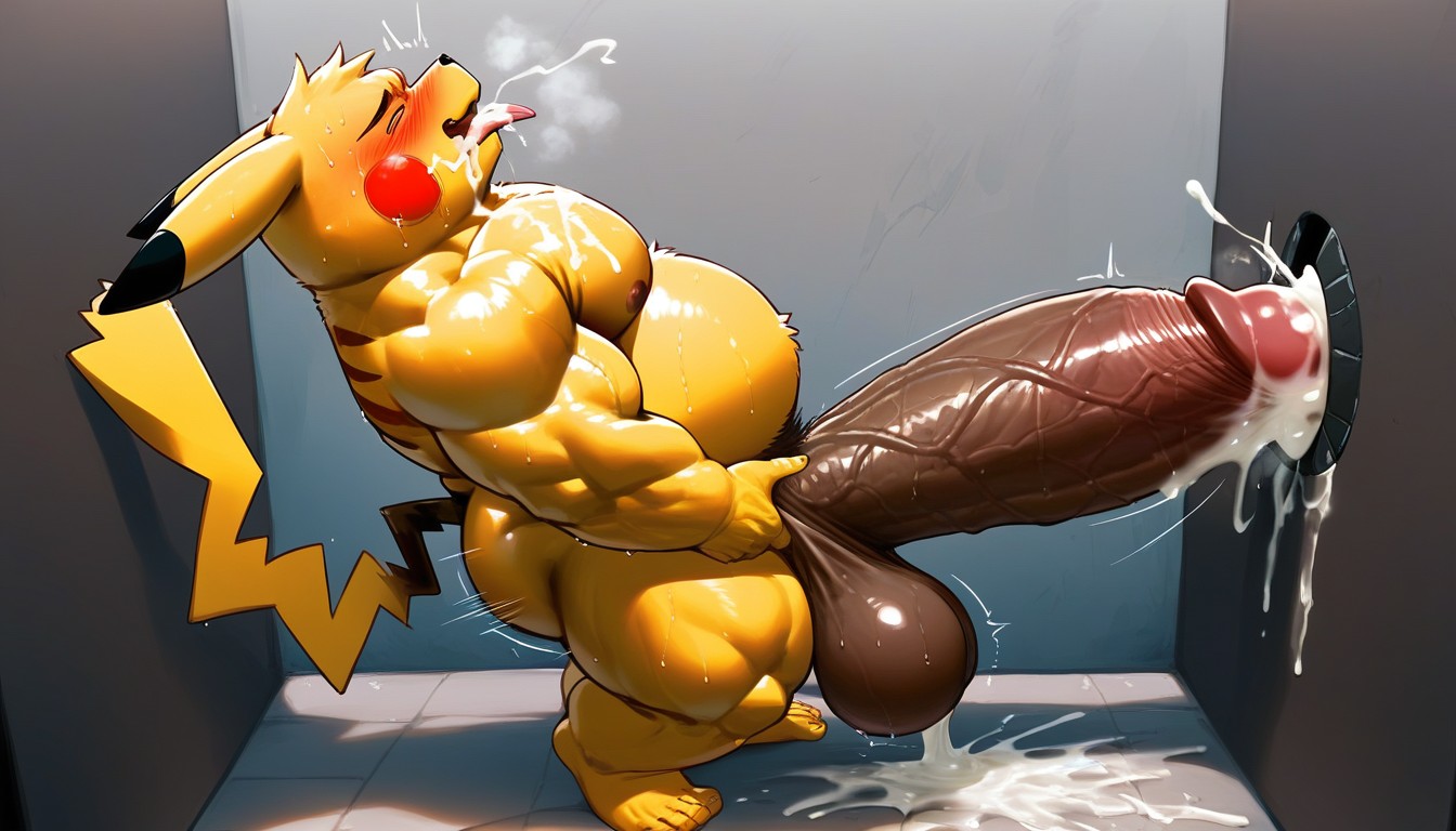 Obese, Cum On Pecs, Fat AI Gay Porn