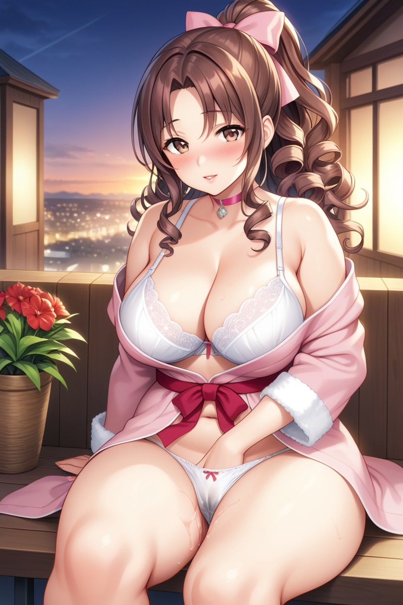 Brunette, White Panties, Big Thigh Hentai AI Porn