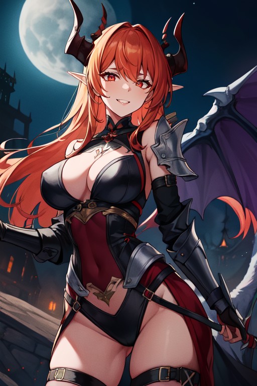 Elf Ears, Night, Evil Smile AI Porn