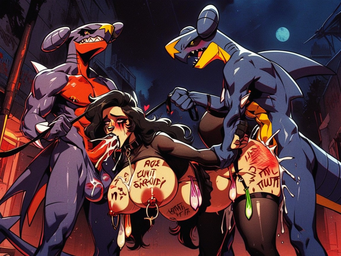 Female Pokemon Garchomp, Used Condom Belt, Male Pokemon Garchomp AI Porn