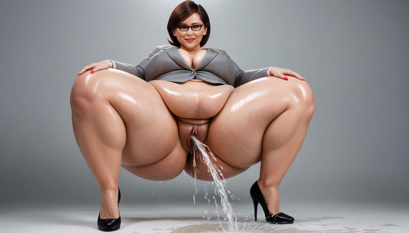Cellulite, Squirting From Urethra, Wide Hips AI Porn