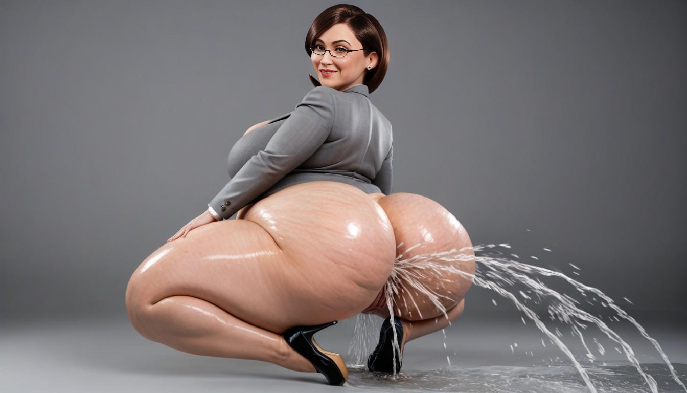 Squirting From Urethra, Thick Butt, Stretch Marks AI Porn