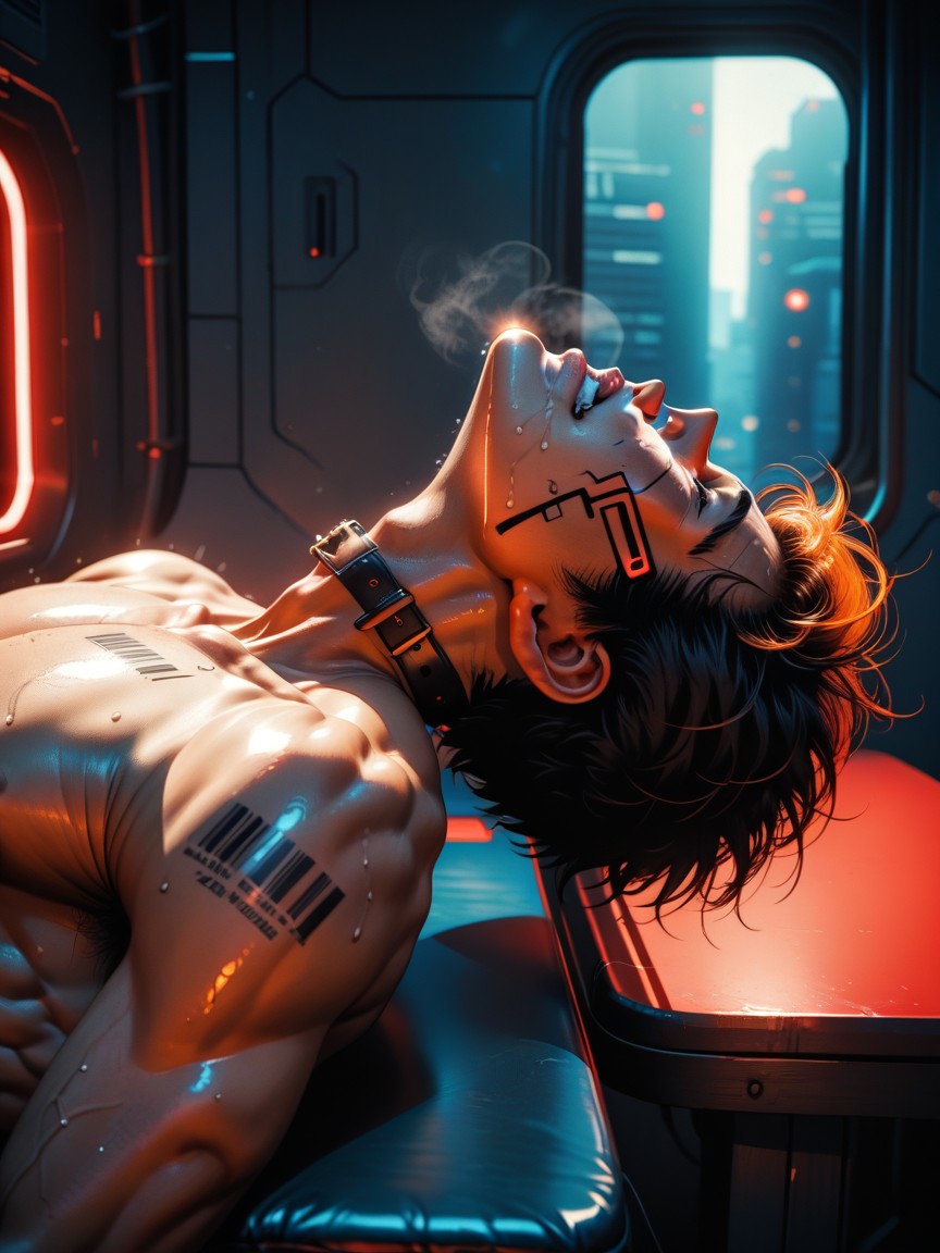 Side View, Luffy, Orgasm AI Gay Porn
